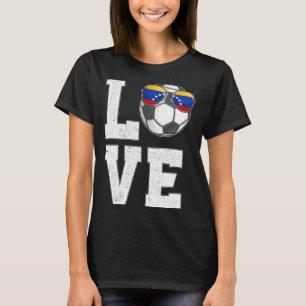 Camiseta da bandeira do fã venezuelano de futebol
