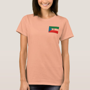 Camiseta da Bandeira e Mapa da Guiné Equatorial