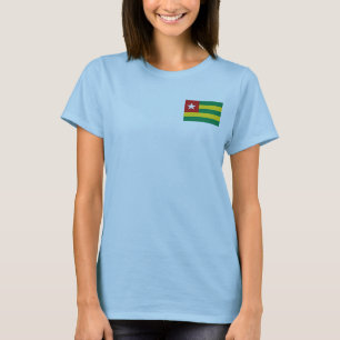Camiseta da Bandeira e Mapa do Togo