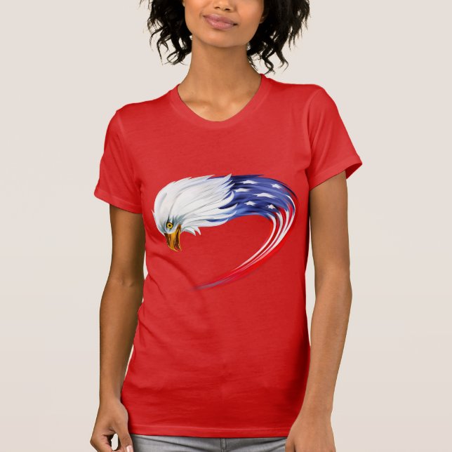 Camiseta da bandeira feminina (Frente)