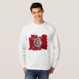 Camiseta da Bandeira Vintage da Tunísia