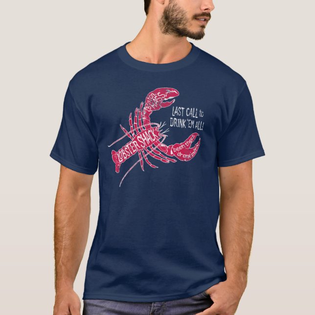 Camiseta da barraca da lagosta de Boston (Frente)