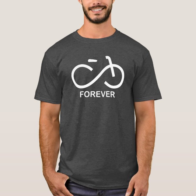 Camiseta Da bicicleta estilo 2 para sempre (Frente)