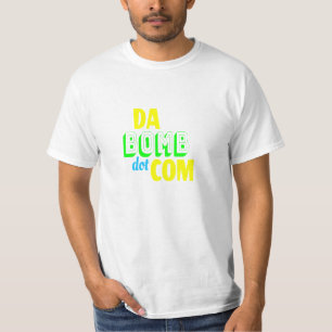 Camiseta Da Bomb ponto com Novelty Funny Retro 90