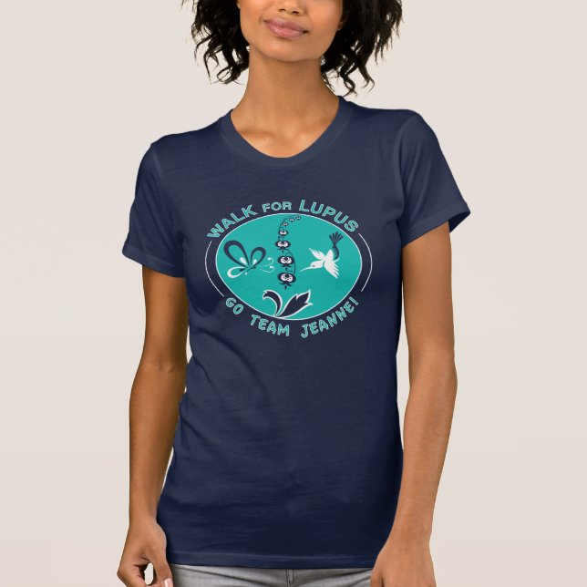 Camiseta Da "caminhada do lúpus de Jeanne equipe" (Frente)