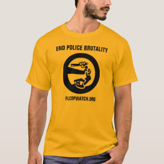 Camiseta Da "camisa Dourado da brutalidade de polícia