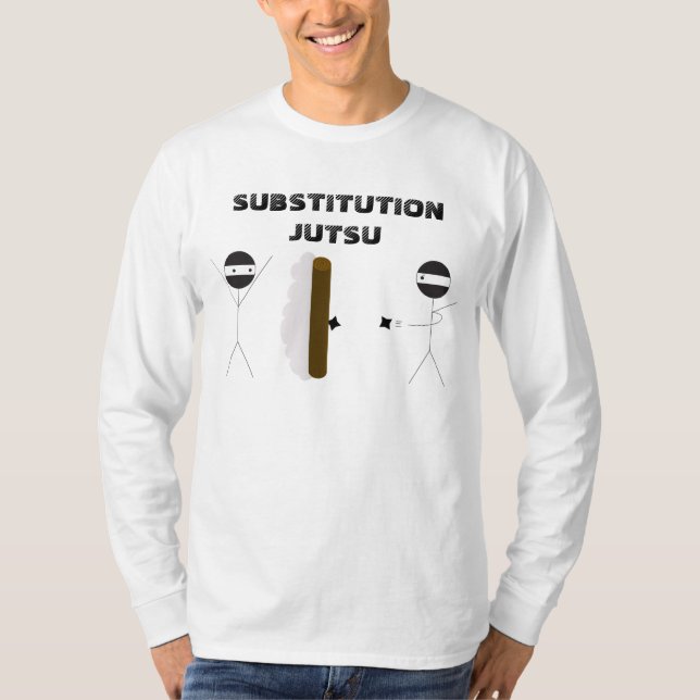 Camiseta Da "camisa longa da Capa de Jutsu substituição" (Frente)