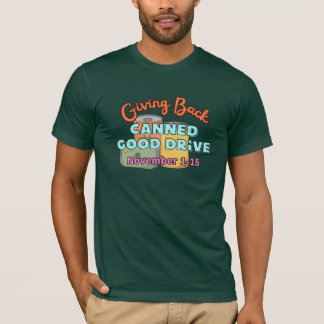 Camiseta da Campanha de Doação de Enlatados 2025