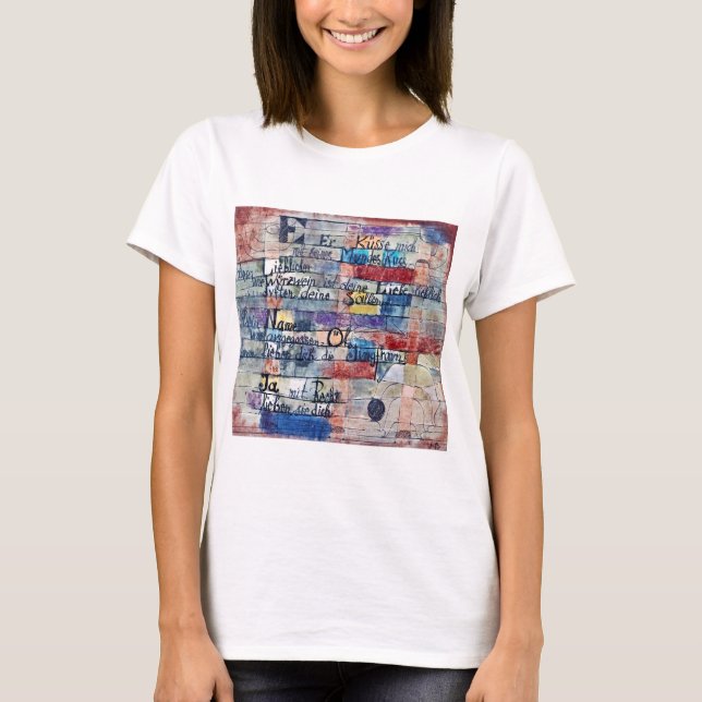 Camiseta Da canção das músicas, Klee (Frente)
