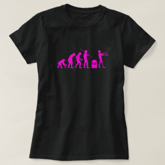 Camiseta Da carta evolucionária da evolução do zombi