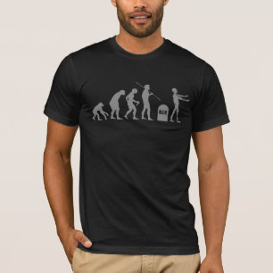 Camiseta Da carta evolucionária da evolução do zombi
