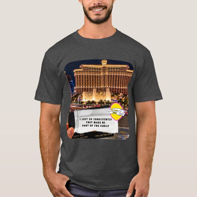 Camiseta da Casa de Jogo de Piadas de Embrulho de  (Frente)