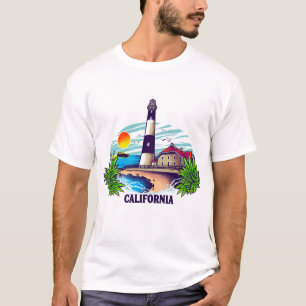 Camiseta da Casa de Luz do Litoral da Califórnia