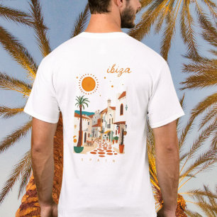 Camiseta da cidade branca de Ibiza Eivissa Espanha