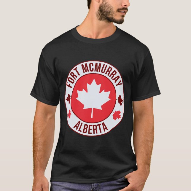 Camiseta da Cidade de Fort McMurray, Canadá | Viag (Frente)