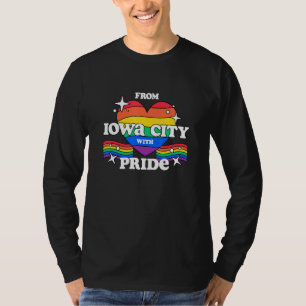 Camiseta Da cidade de Iowa com o Pride LGBTQ Gay LGBT Homos