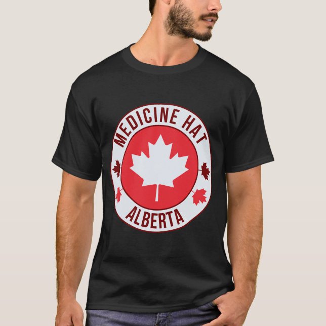 Camiseta da Cidade de Medicine Hat, Canadá | Viage (Frente)
