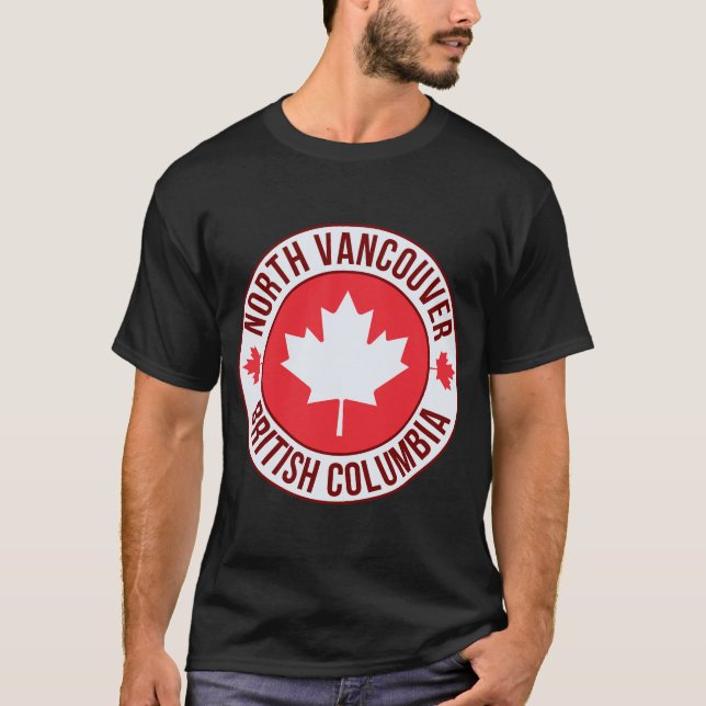 Camiseta da Cidade de North Vancouver, Canadá | Vi (Frente)