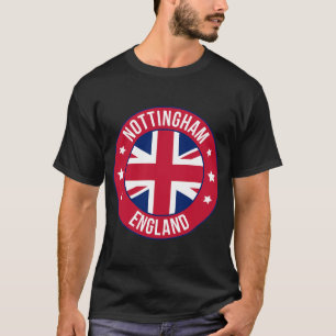 Camiseta da Cidade de Nottingham, Inglaterra Via