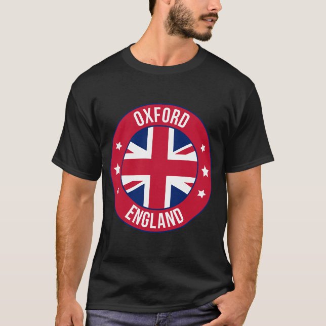 Camiseta da Cidade de Oxford, Inglaterra | Viagem  (Frente)