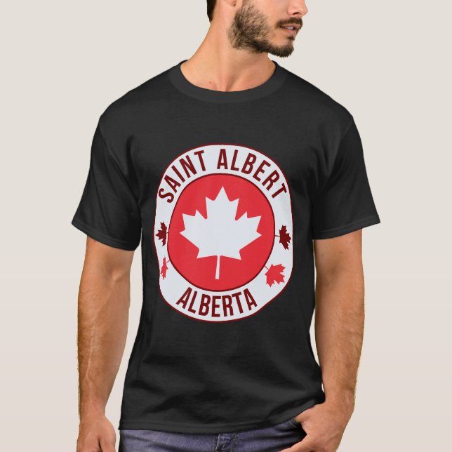 Camiseta da Cidade de Saint Albert, Canadá | Viage (Frente)