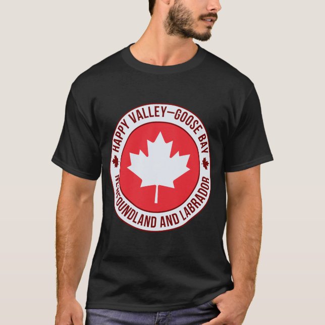 Camiseta da Cidade Happy Valley Goose Bay, Canadá  (Frente)