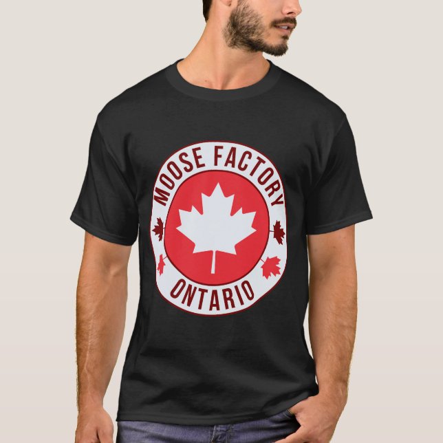 Camiseta da Cidade Moose Factory, Canadá | Viagem  (Frente)