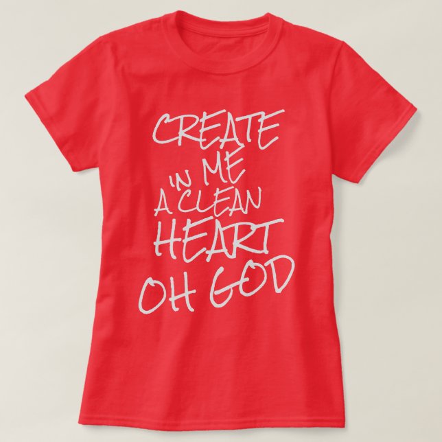 Camiseta da Coleção de Presentes de Fé (Frente do Design)