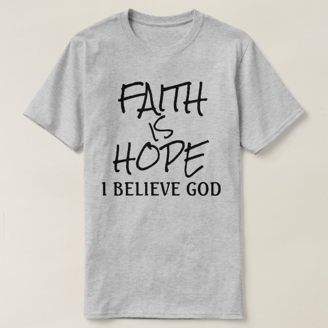 Camiseta da Coleção de Presentes de Fé (Frente do Design)