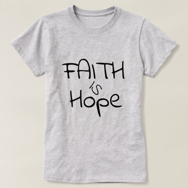 Camiseta da Coleção de Presentes de Fé (Frente do Design)