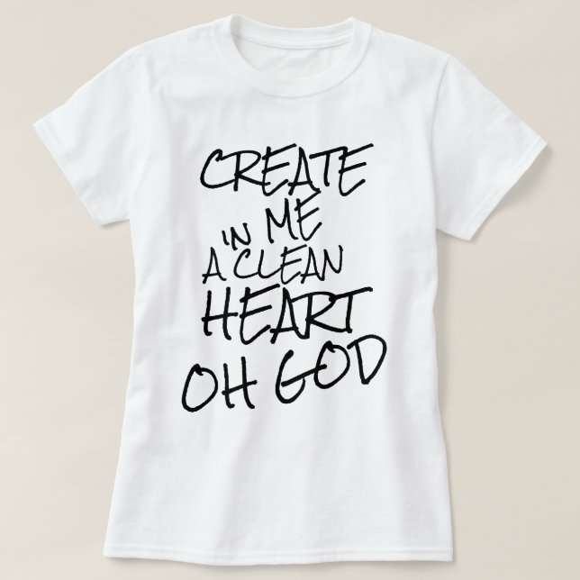 Camiseta da Coleção de Presentes de Fé (Frente do Design)