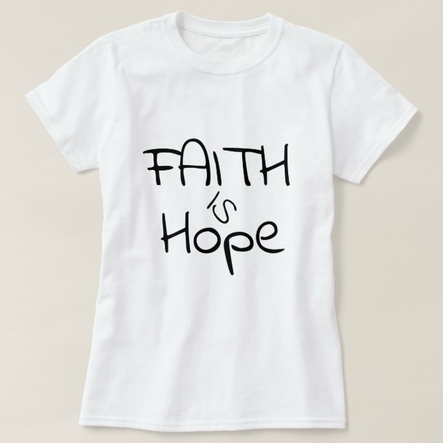 Camiseta da Coleção Presentes de Fé (Frente do Design)