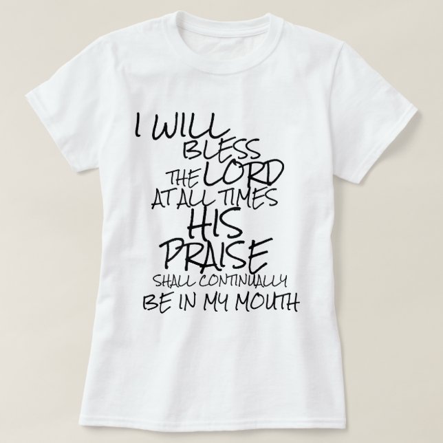 Camiseta da Coleção Presentes de Fé (Frente do Design)