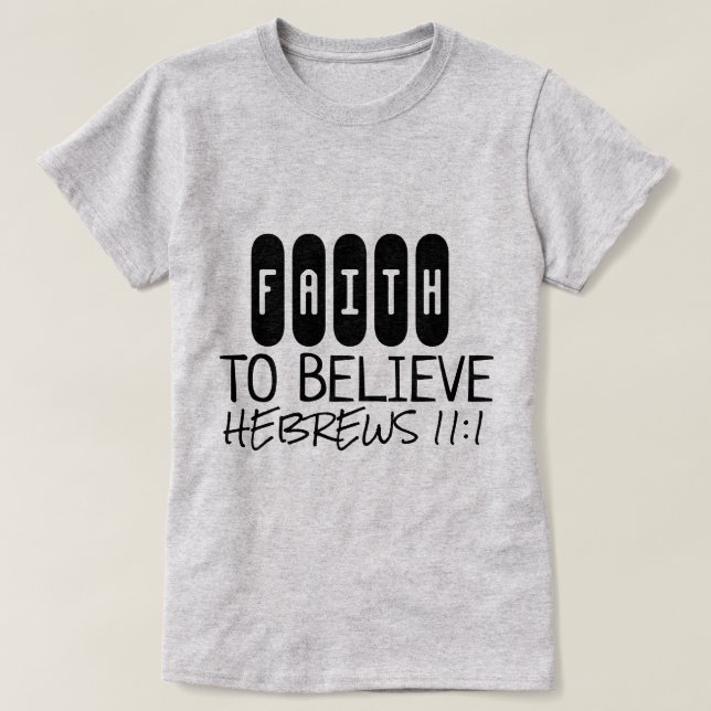 Camiseta da Coleção Presentes de Fé (Frente do Design)