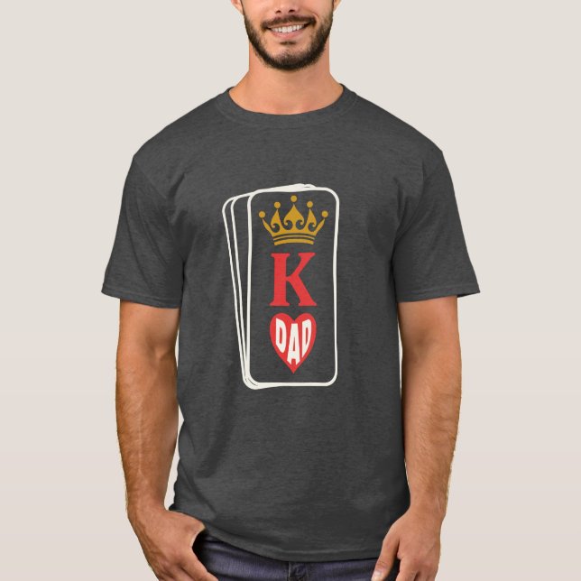 Camiseta da Coroa do Pai Rei dos Corações (Frente)