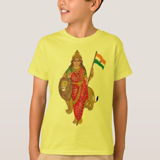 Camiseta da Deusa Bharat Mata (Frente)