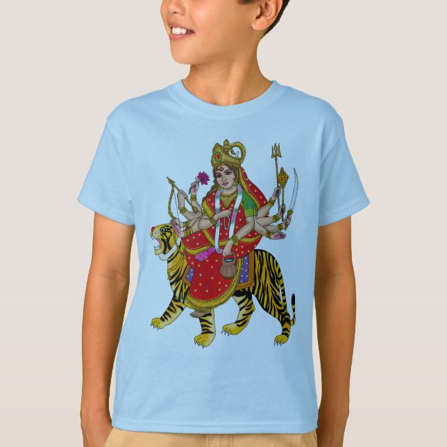 Camiseta da Deusa Chandraghanta (Frente)