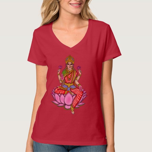 Camiseta da Deusa Lakshmi (Frente)