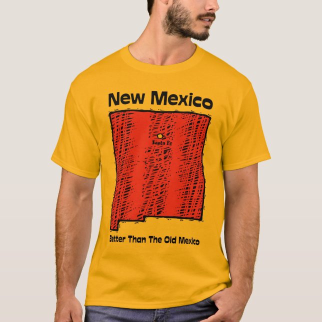 Camiseta ~ da divisa de New mexico nanômetro melhor do que (Frente)