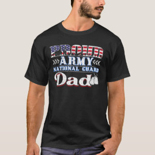 Camiseta Da do Pai Militar do Pai Guarda Nacional do Exérci