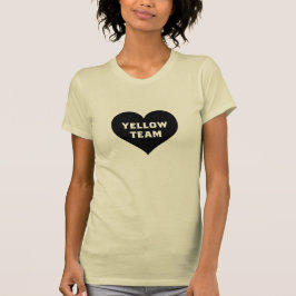 Camiseta da Equipe Amarela da Guerra de Cores