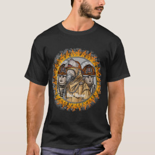 Camiseta da equipe de bombeiros