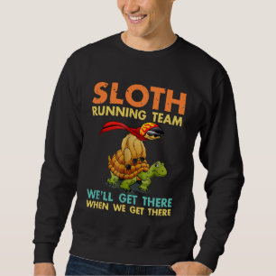 Camiseta da Equipe de Corrida de Preguiça Funny Sl