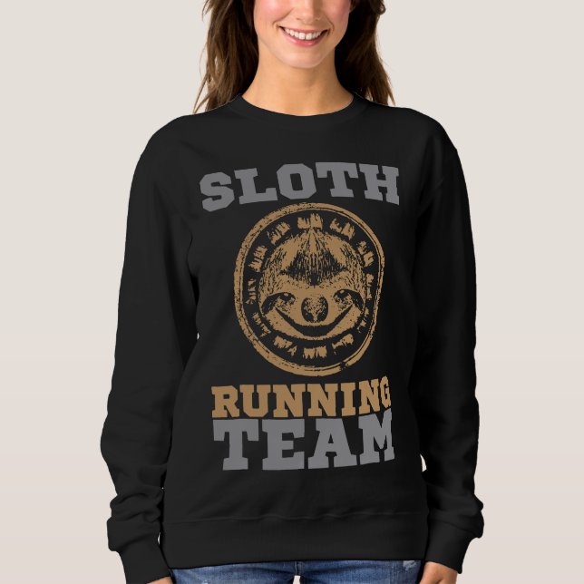 Camiseta da Equipe de Corrida de Preguiça Presente (Frente)