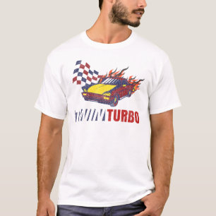 Camiseta da equipe de corrida twin turbo