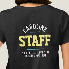 Camiseta da Equipe de Hospitalidade Impressa em Am