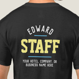 Camiseta da Equipe de Hospitalidade Impressa em Am