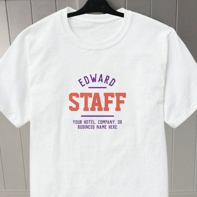 Camiseta da Equipe de Hospitalidade Impressa em Am (Criador carregado)