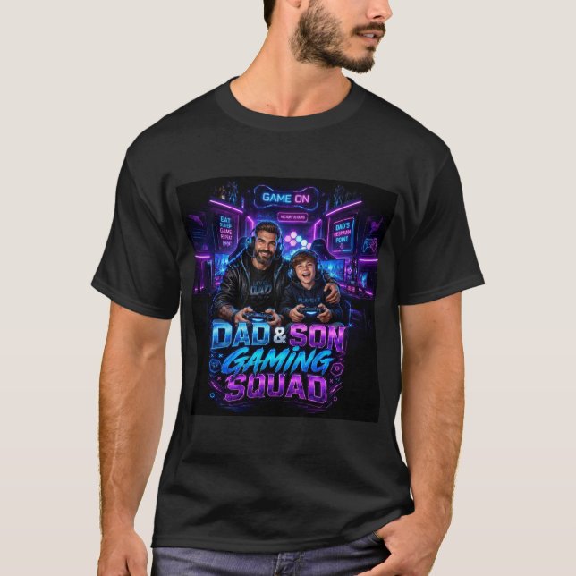 Camiseta da Equipe de Jogos Pai e Filho  (Frente)