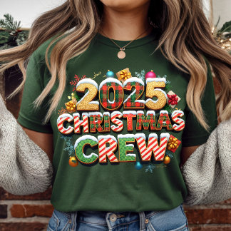 Camiseta da Equipe de Natal de 2025 Camiseta Tri-B